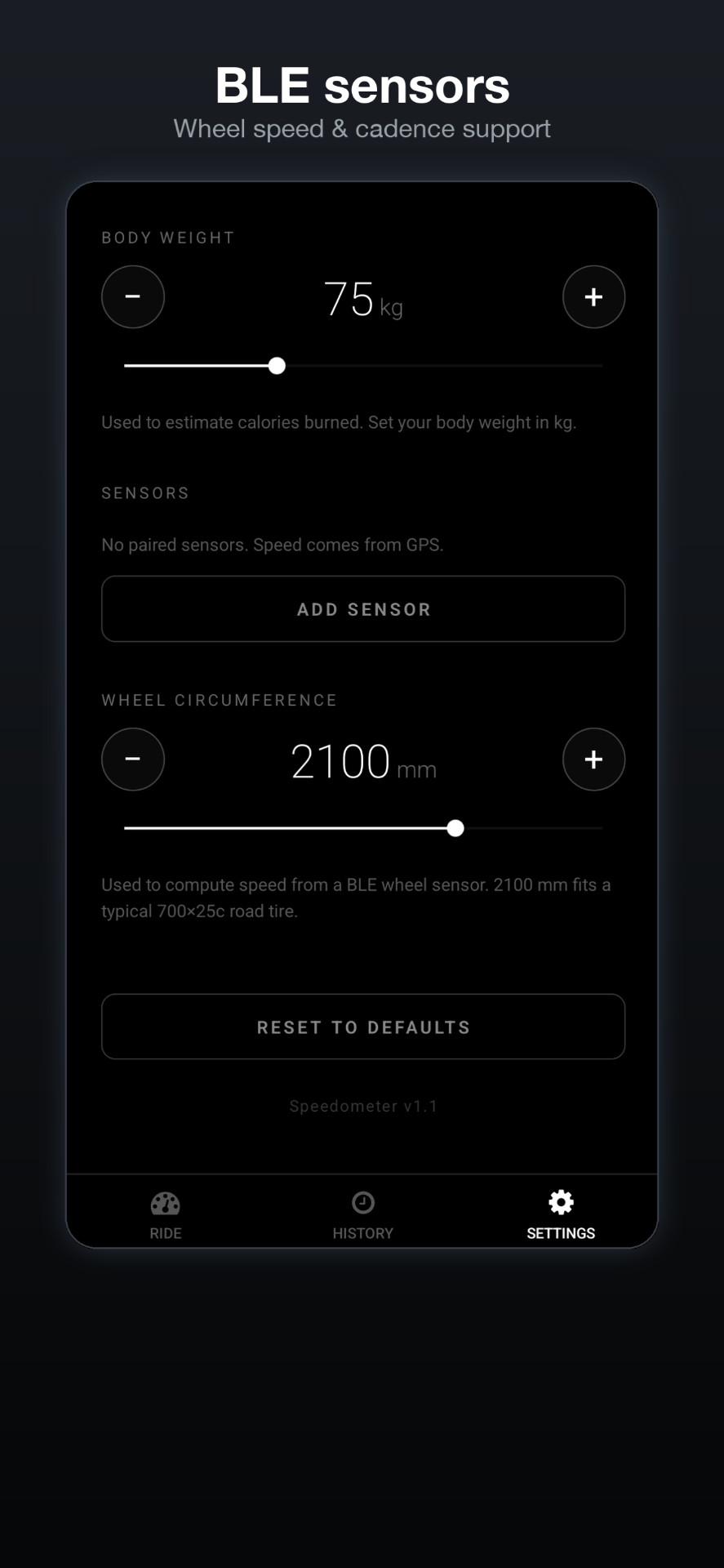 Pair a speed & cadence sensor. Get rock-solid numbers.