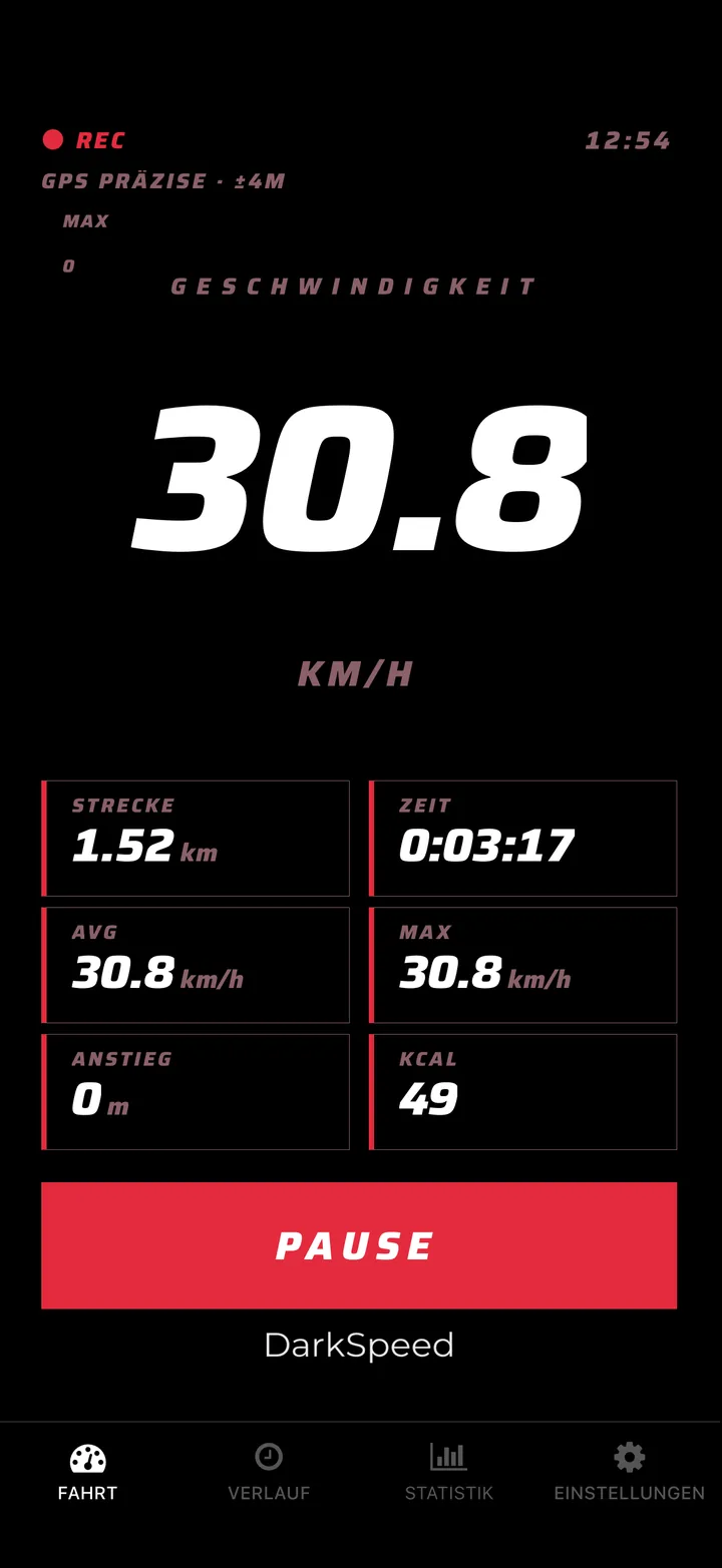 DarkSpeed Fahrtansicht, Crimson Design