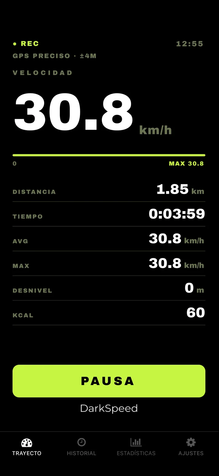 Pantalla de salida DarkSpeed, tema Acid