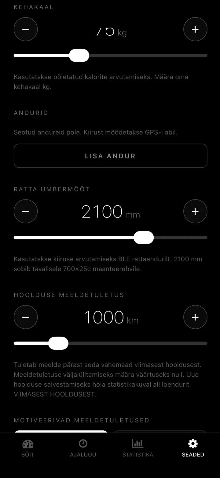 Ühenda kiiruse ja kadentsi andur. Saa kaljukindlad numbrid