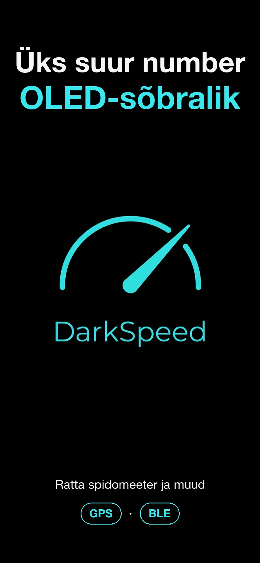 DarkSpeed, OLED-sõbralik spidomeeter