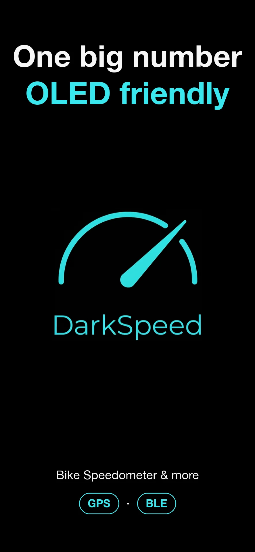 DarkSpeed, an OLED-friendly speedometer