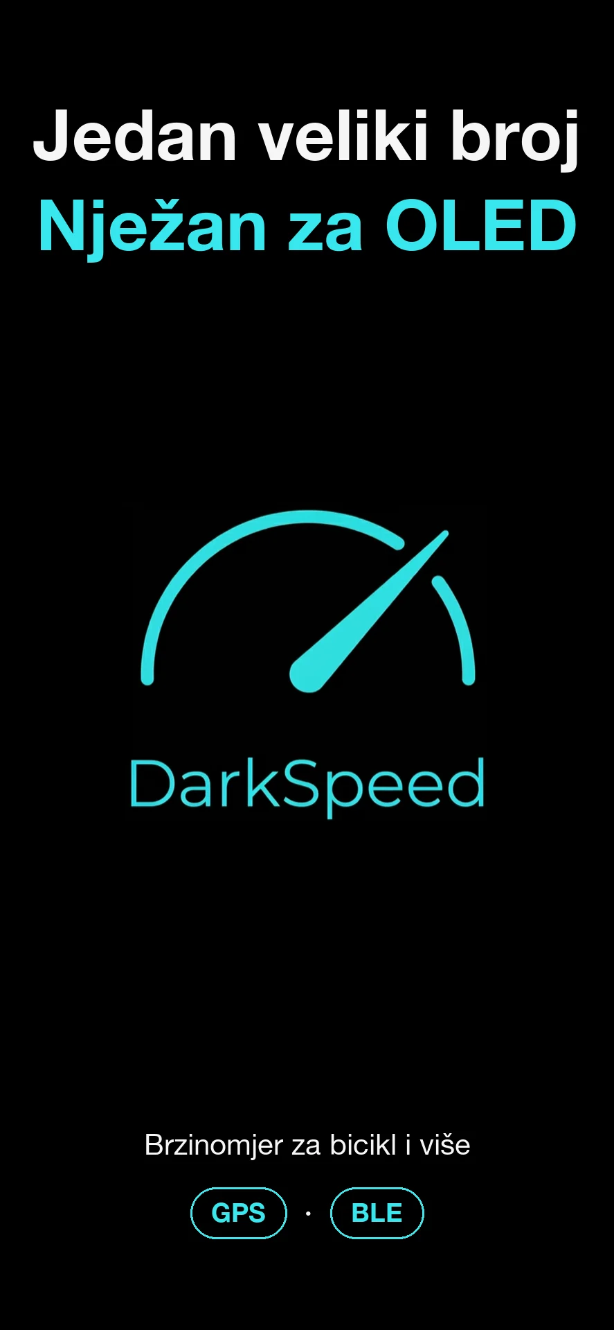 DarkSpeed, brzinomjer prilagođen OLED zaslonima