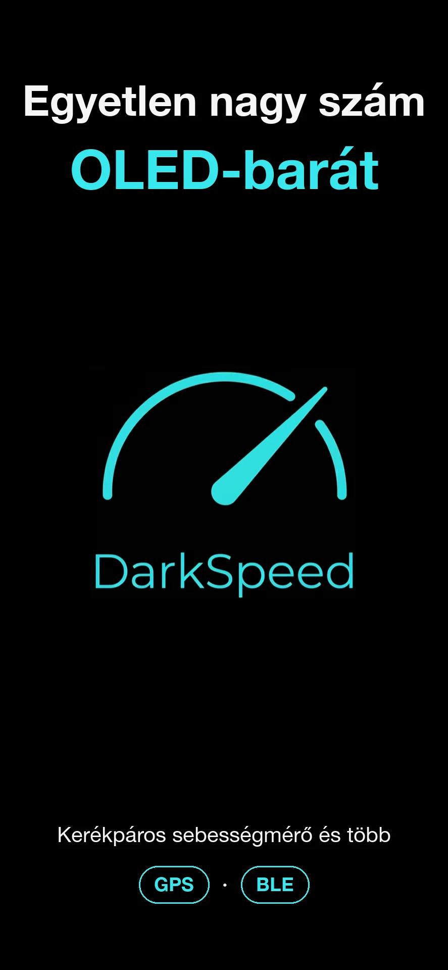 DarkSpeed, OLED-barát kerékpáros sebességmérő