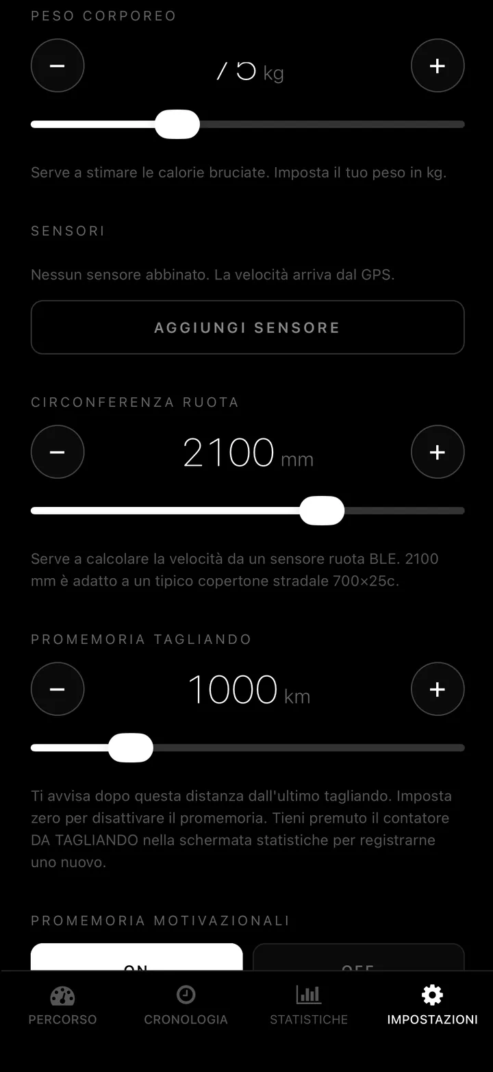 Collega sensori di velocità e cadenza. Dati sempre precisi