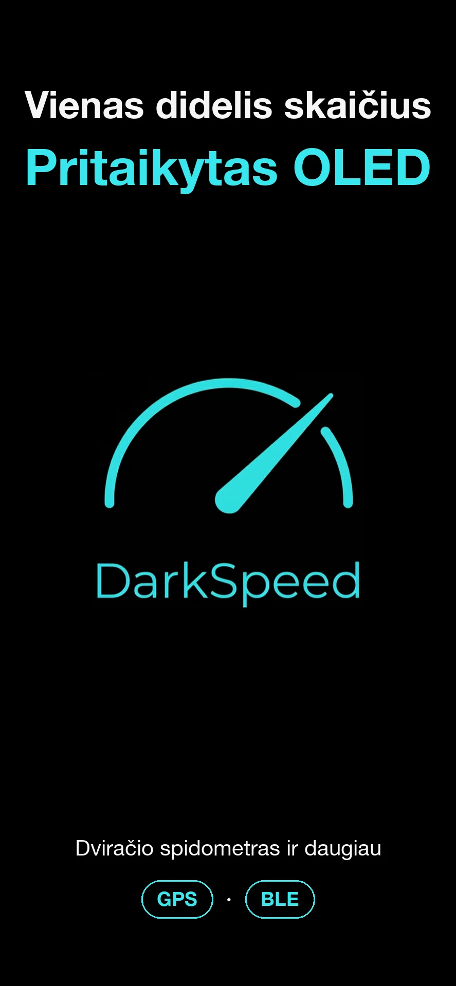 DarkSpeed, OLED ekranams pritaikytas spidometras