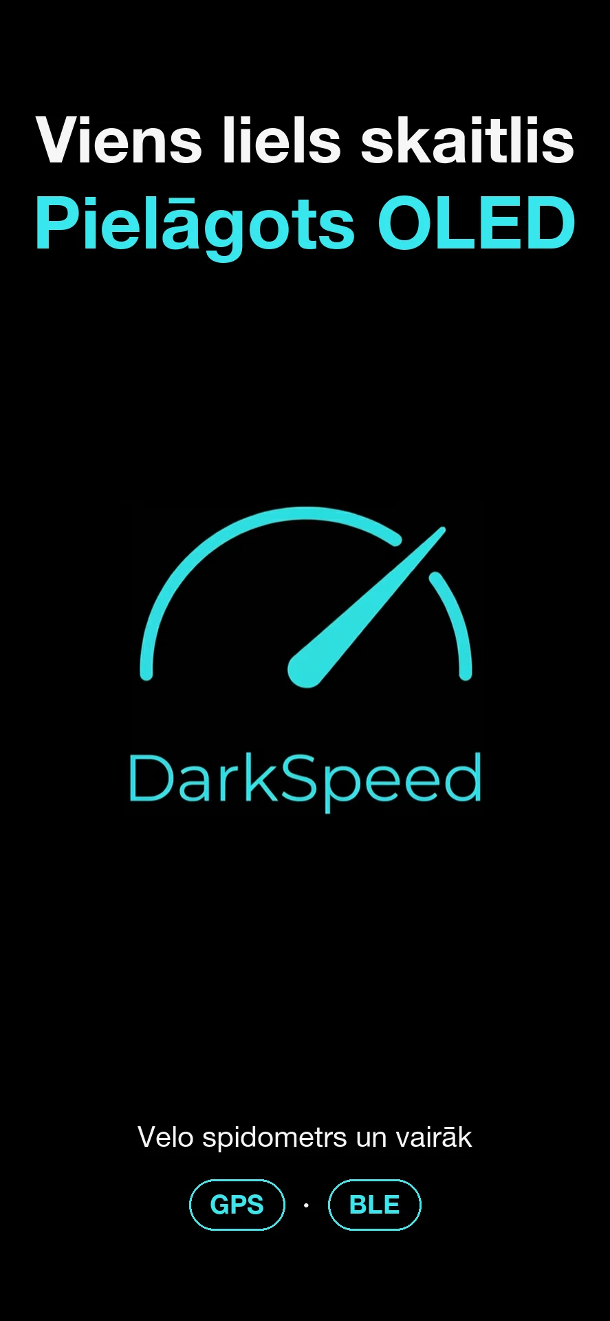 DarkSpeed, OLED ekrāniem piemērots spidometrs