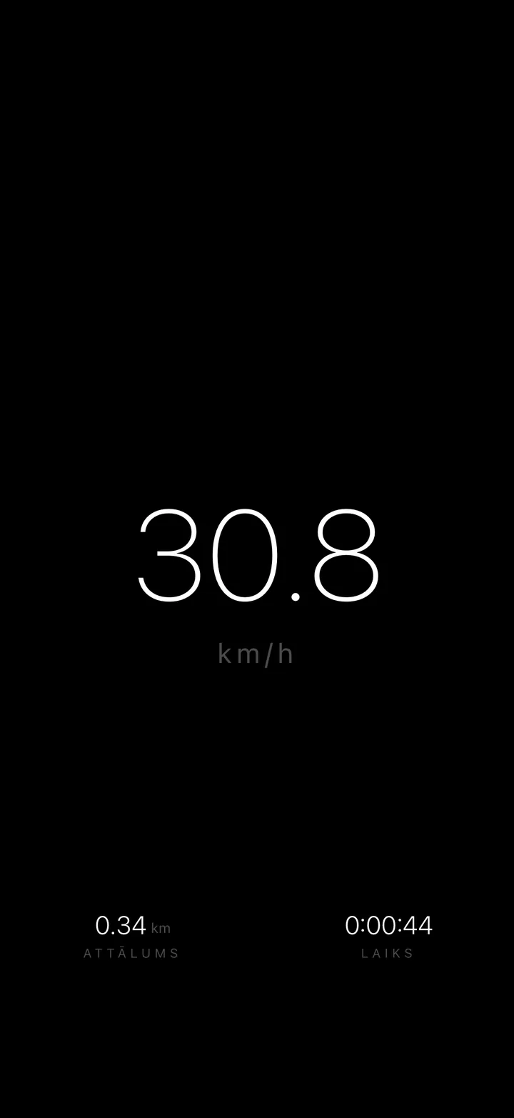 DarkSpeed brauciena ekrāns, motīvs Minimalistic