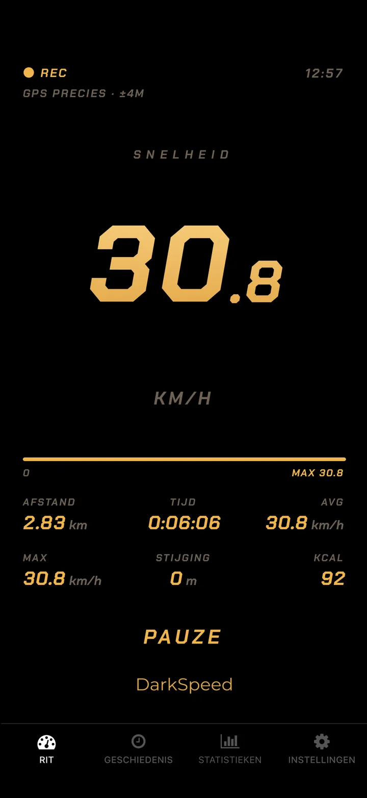 DarkSpeed ritscherm, Gold-thema