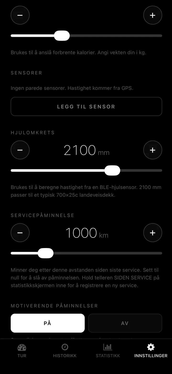 Koble til hastighets- og kadenssensor. Få dønn stabile tall
