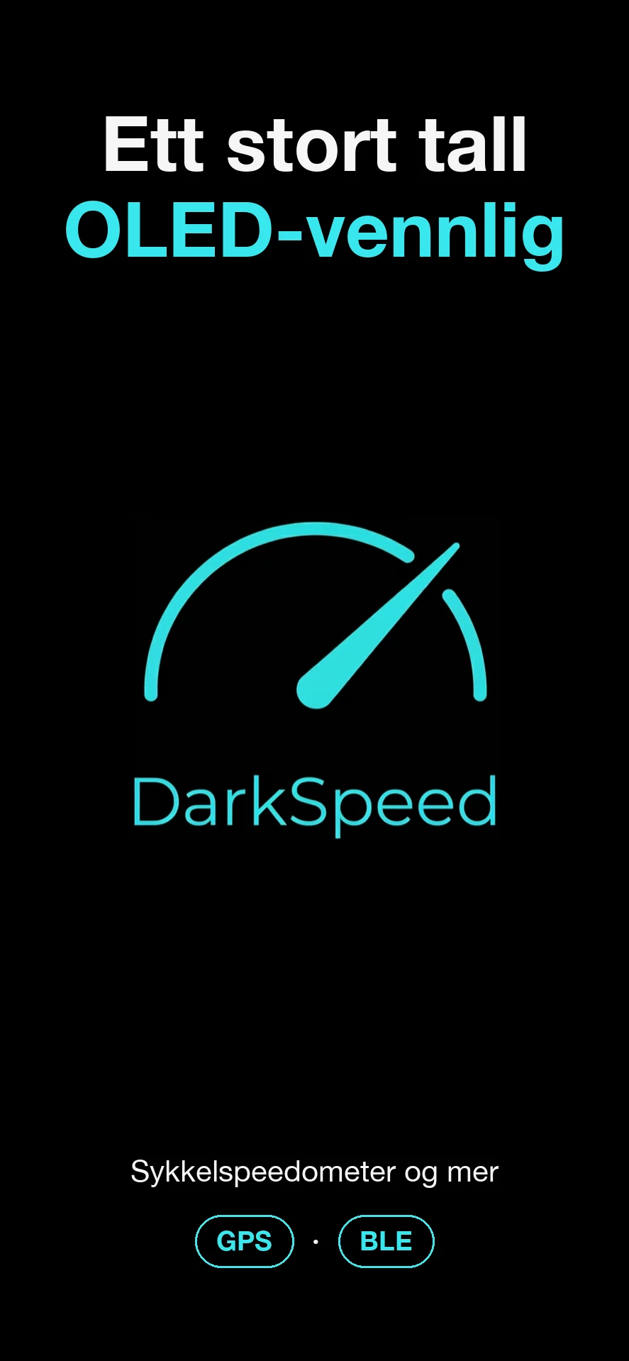 DarkSpeed, et OLED-optimalisert speedometer