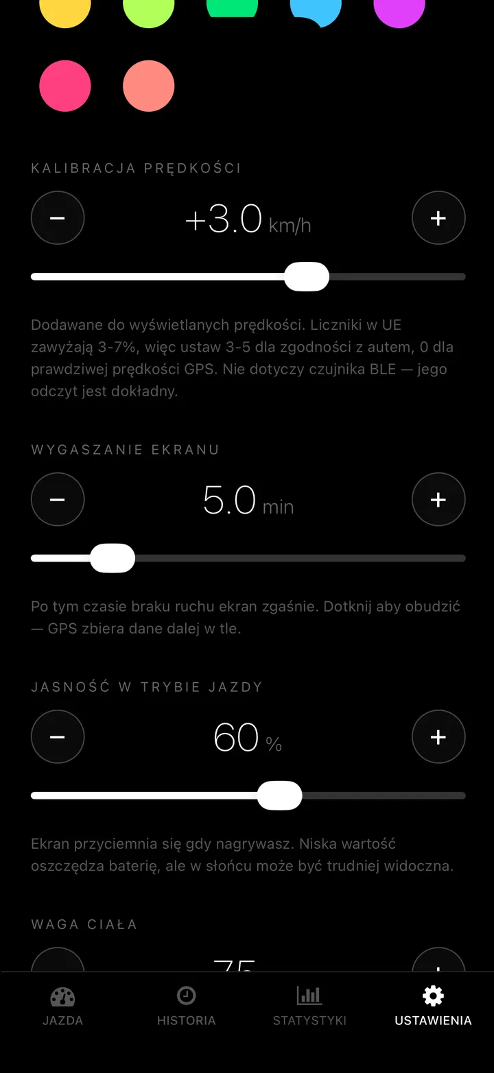 Wygaszanie ekranu, jasność, kalibracja