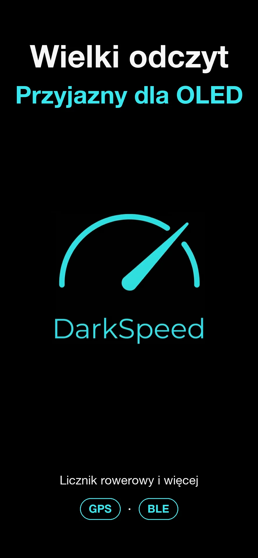 DarkSpeed, licznik rowerowy zoptymalizowany pod ekrany OLED