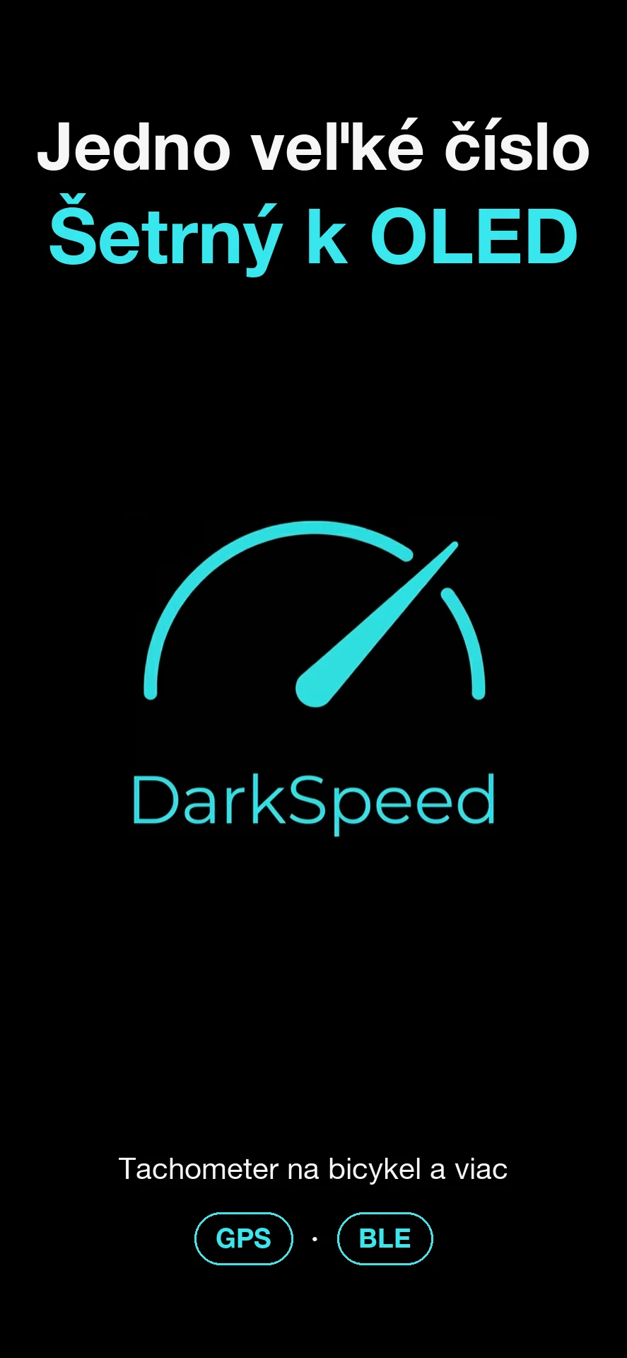 DarkSpeed, tachometer šetrný k OLED displejom