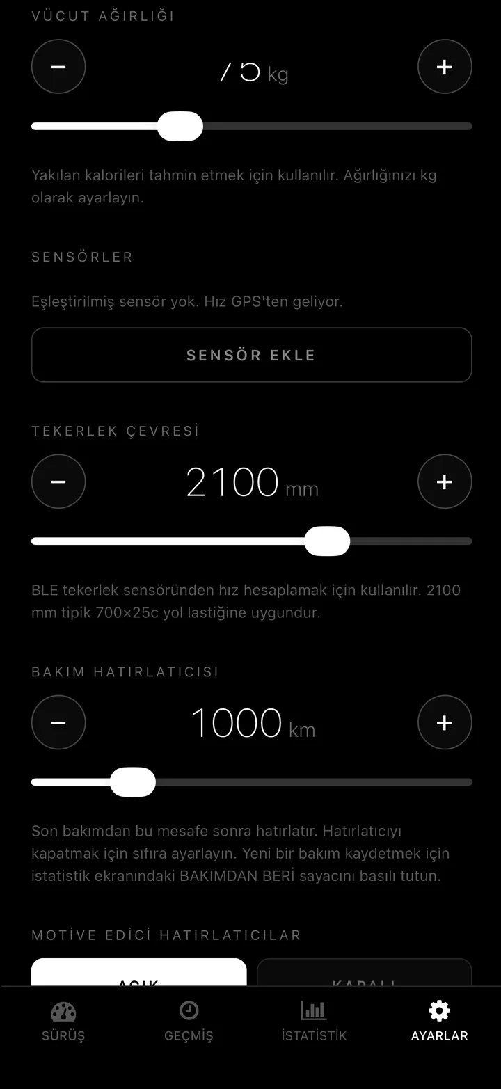 Hız ve kadans sensörü bağla. Sapasağlam veriler elde et