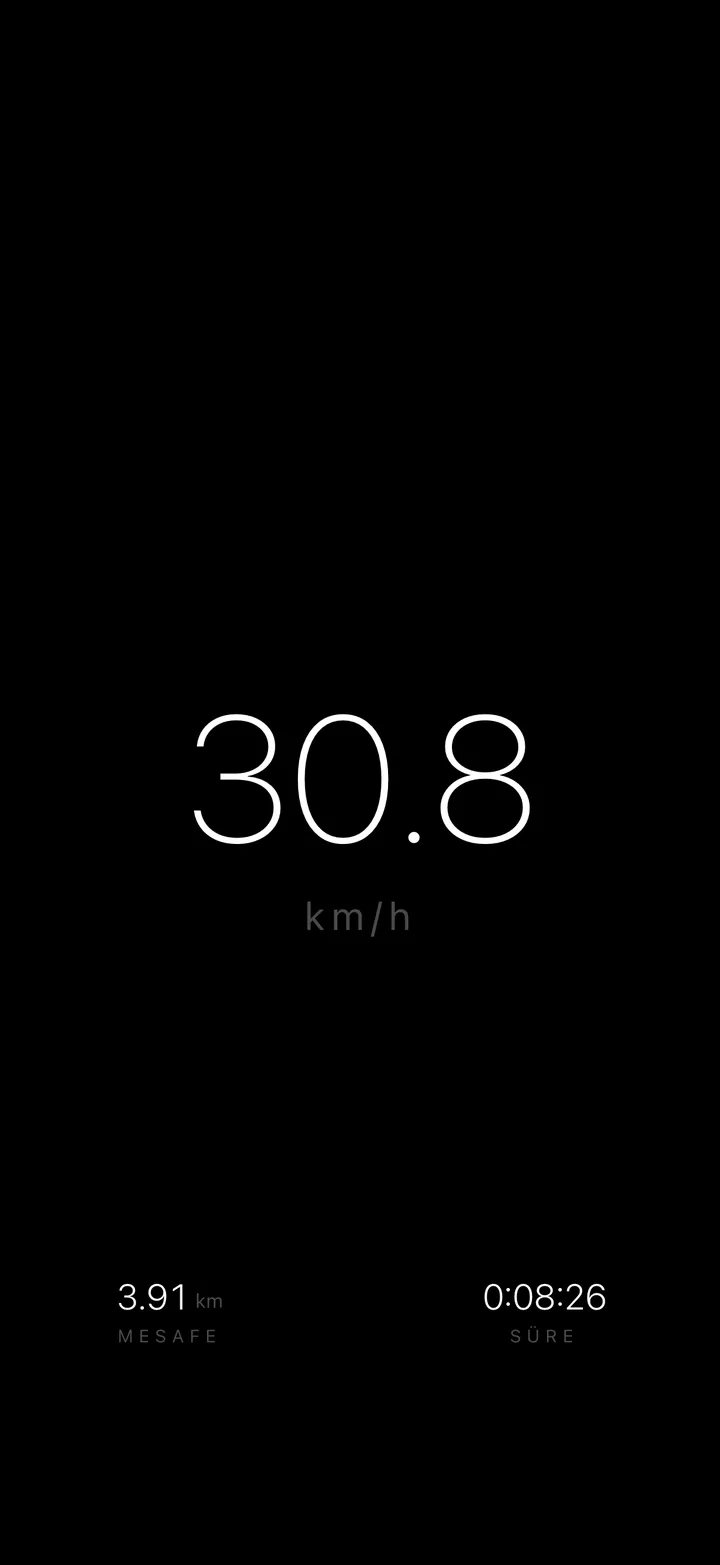 DarkSpeed sürüş ekranı, Minimalistic teması